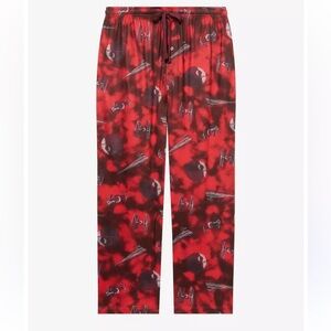 Star Wars Empire Ships Allover Print Plus Size Sleep Pants - Red 2XL NWT